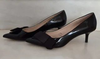 Zapatos Zara Basic Negros Talla 38