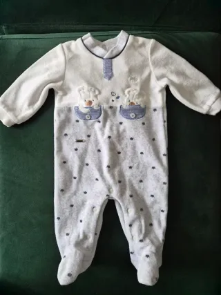 Tutina ciniglia doppia 1-3 mesi