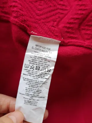 Chaqueta de punto roja con cremallera