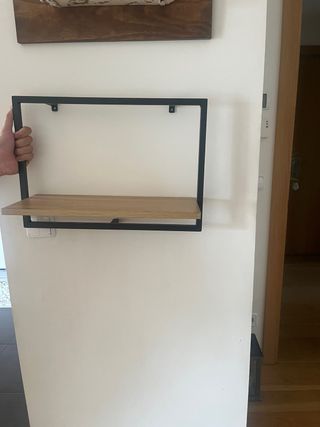 Estantería JYSK Madera y Metal Negra