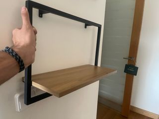 Estantería JYSK Madera y Metal Negra