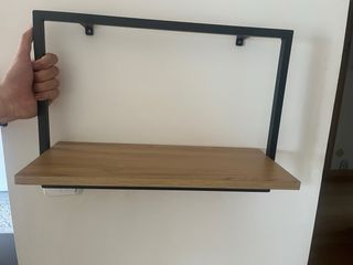 Estantería JYSK Madera y Metal Negra