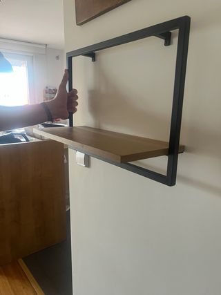 Estantería JYSK Madera y Metal Negra