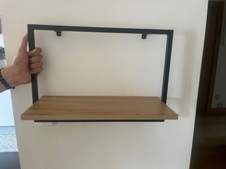 Estantería JYSK Madera y Metal Negra