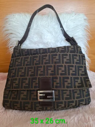 Bolso Fendi Original Marrón y Negro