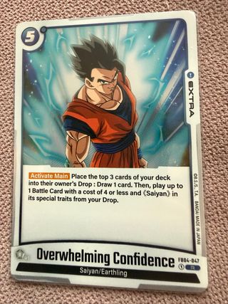 Carta Dragon Ball Overwhelming Confidence