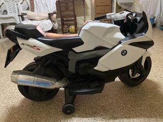 Moto Eléctrica Infantil BMW K1300S Blanca