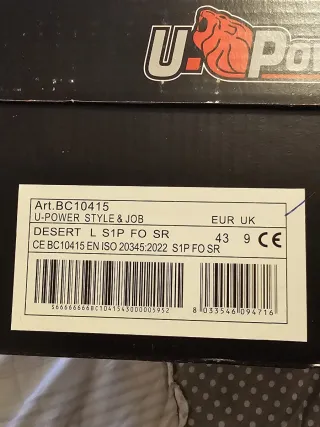 Botas U Power Marrones y Grises