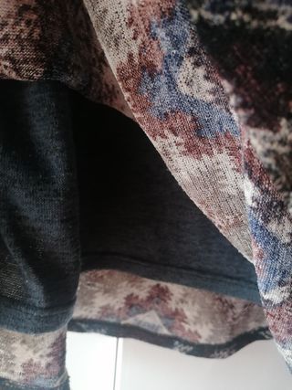 Suéter doble capa multicolor