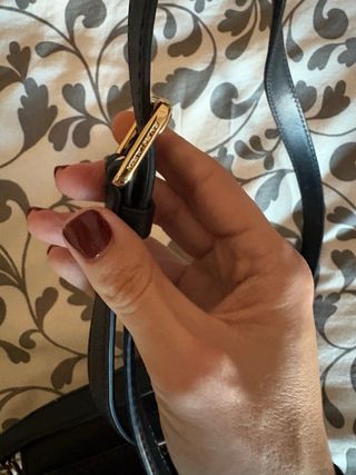 Bolso Piel Negro Ralph Lauren Bandolera