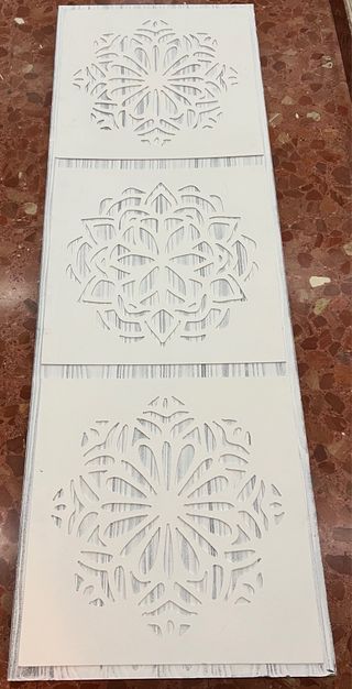 Cuadro Decorativo Mandala Blanco y Gris