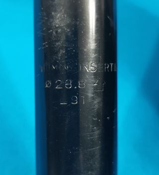 Tija sillín bici diámetro 28,8mm.