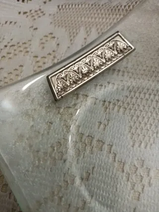 Vassoietto in vetro decorato