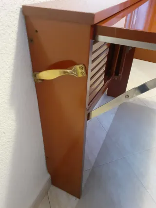 Mesa y silla de estudio ambas plegables madera