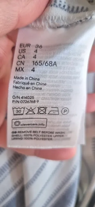 Mono H&M rayas azul marino y blanco