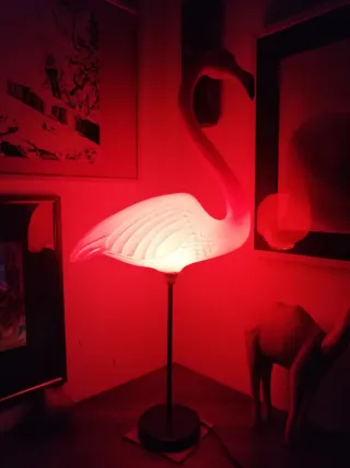 Lampada fenicottero vintage