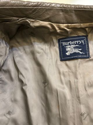 Cazadora Burberry Marrón Piel