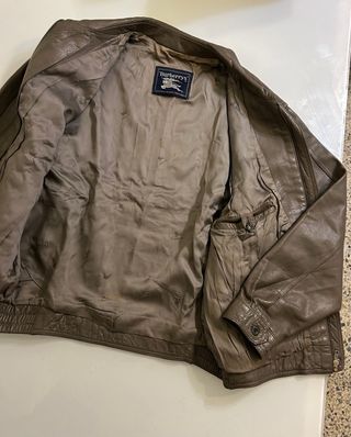 Cazadora Burberry Marrón Piel
