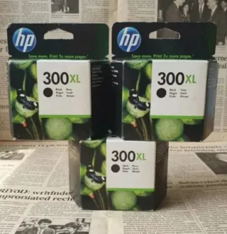 3 Cartuchos HP 300XL Originales Negro
