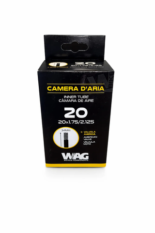 CAMARA 20 X 1,75/2,125 VÁLVULA SCHRADER 34 MM,