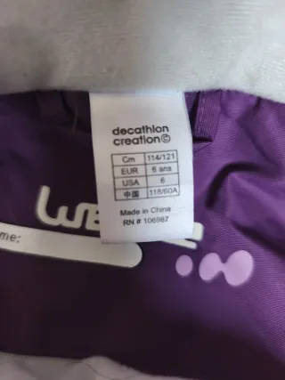 Mono de Nieve WEDZE Niños Cálido 6 Años