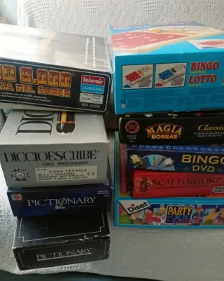 Lote Juegos de Mesa: Pictionary, Bingo, etc.
