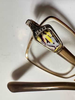 Montatura Occhiali Emilio Pucci Oro/Marrone