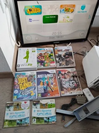 Consola Nintendo Wii Blanca + Juegos
