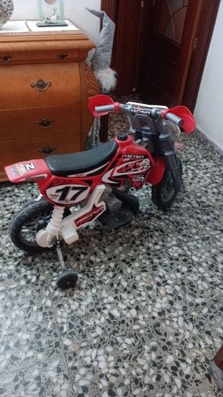 Moto Eléctrica Infantil Cross Roja