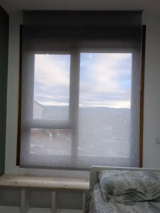 2 Estores Enrollables Gris 1.5x2m