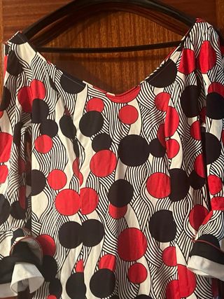 Traje de flamenca volantes lunares