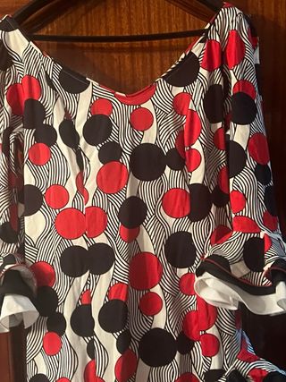 Traje de flamenca volantes lunares