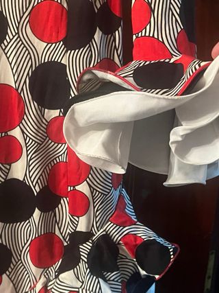 Traje de flamenca volantes lunares