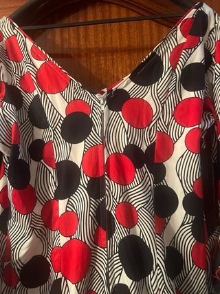 Traje de flamenca volantes lunares