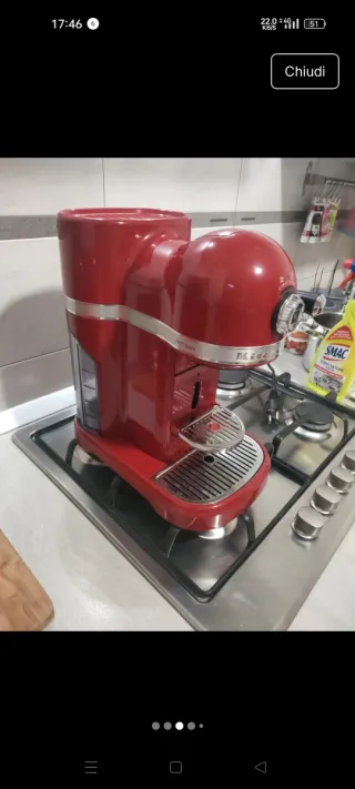 Macchina Caffè KitchenAid Rossa