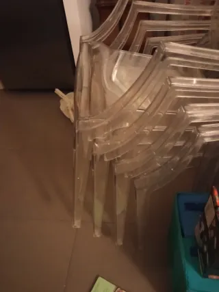 Lote 4 Sillas Diseño Transparentes