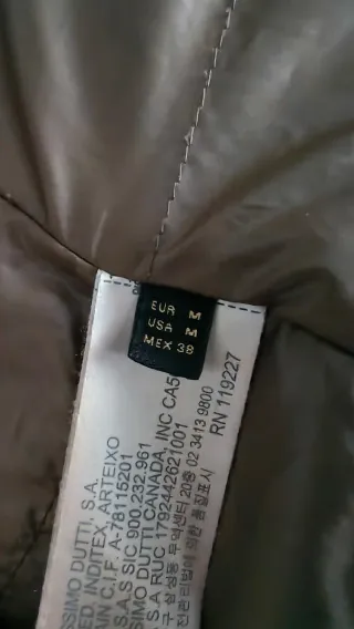 Cazadora camel acolchada