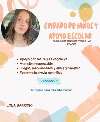 Apoyo escolar y cuidado de niños