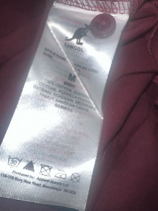 Polo Kangol manga larga rojo