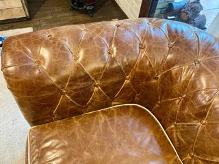 Sillón Chester Cuero Marrón Maisons du Monde