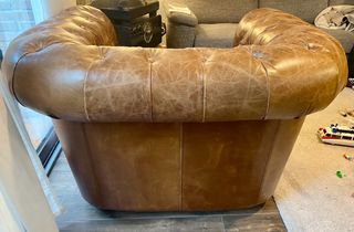 Sillón Chester Cuero Marrón Maisons du Monde