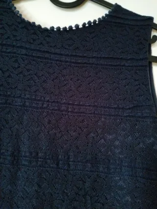 Vestido juvenil azul marino