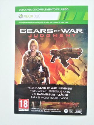 Gears of War Judgment Steelbook + DLC Xbox 360
