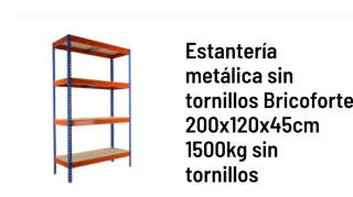 Estantería Metálica 200x120x45cm