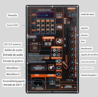 Amplificador Digital Bluetooth SAMSUI HXQ-509