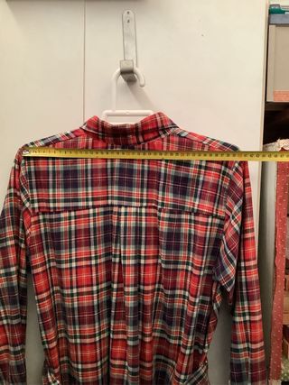 Vestido cuadros con cinturón de tela