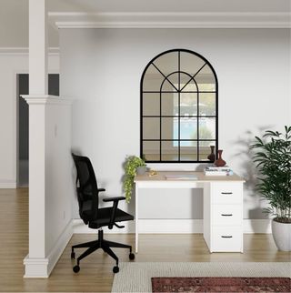 Mesa de Oficina LEVIRA Roble Blanco