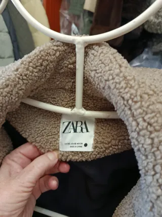 Chaquetón borreguito beige T.XS