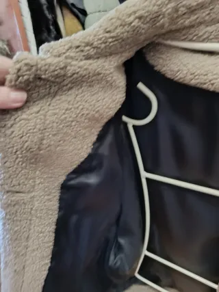 Chaquetón borreguito beige T.XS