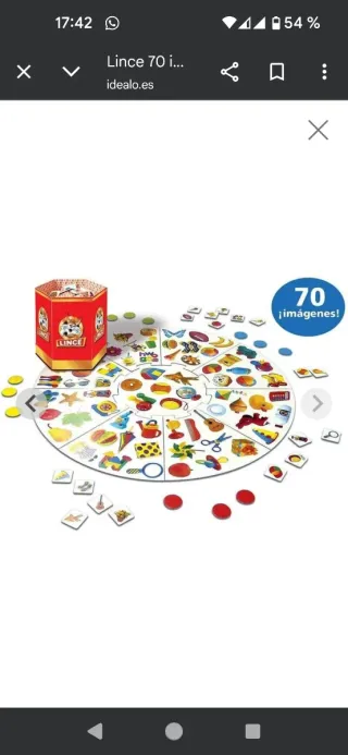 Juego Lince 70 imágenes Educa